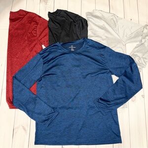 Men's Medium Athletic Long Sleeve Shirts - Set of 4